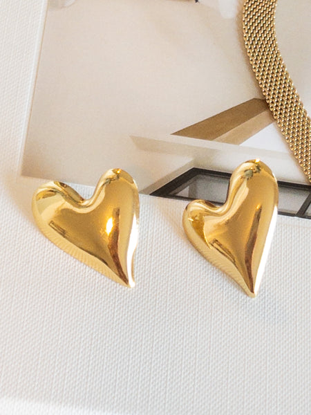 MI AMOR HEART EARRINGS