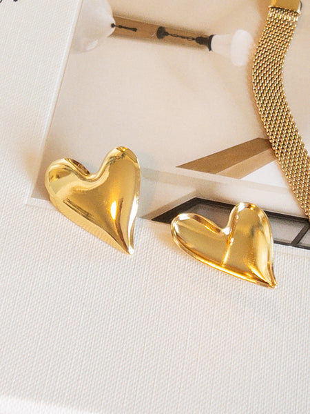 MI AMOR HEART EARRINGS