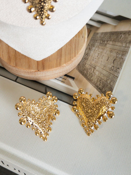 MI AMORE HEART EARRINGS