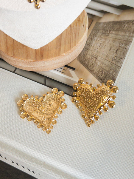 MI AMORE HEART EARRINGS