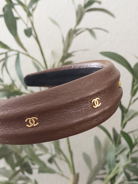 SO CHIC HEADBAND - BROWN