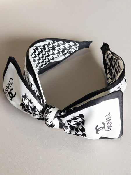 VINTAGE CC HEADBAND - BLACK/WHITE