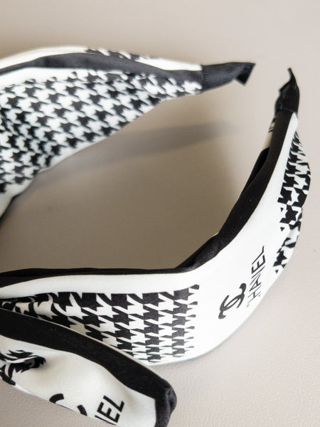 VINTAGE CC HEADBAND - BLACK/WHITE