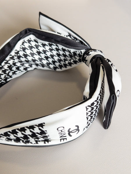 VINTAGE CC HEADBAND - BLACK/WHITE