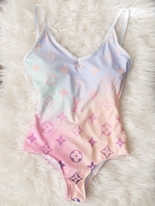 SWEET GIRL VINTAGE SWIMSUIT - PINK