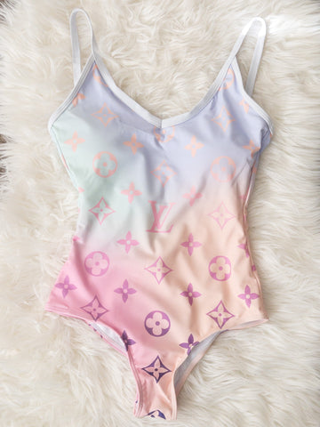 SWEET GIRL VINTAGE SWIMSUIT - PINK