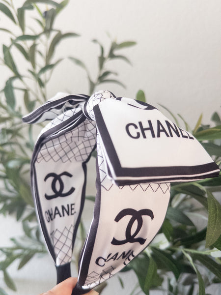 VINTAGE CC HEADBAND - BLACK/WHITE