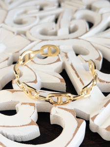CHAIN BANGLE BRACELET - GOLD