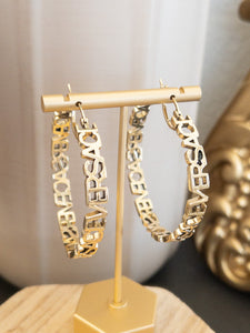 SAGE HOOPS EARRINGS