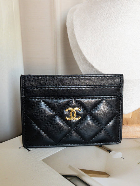 LADY CC CARD CASE - BLACK