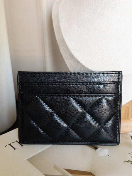 LADY CC CARD CASE - BLACK