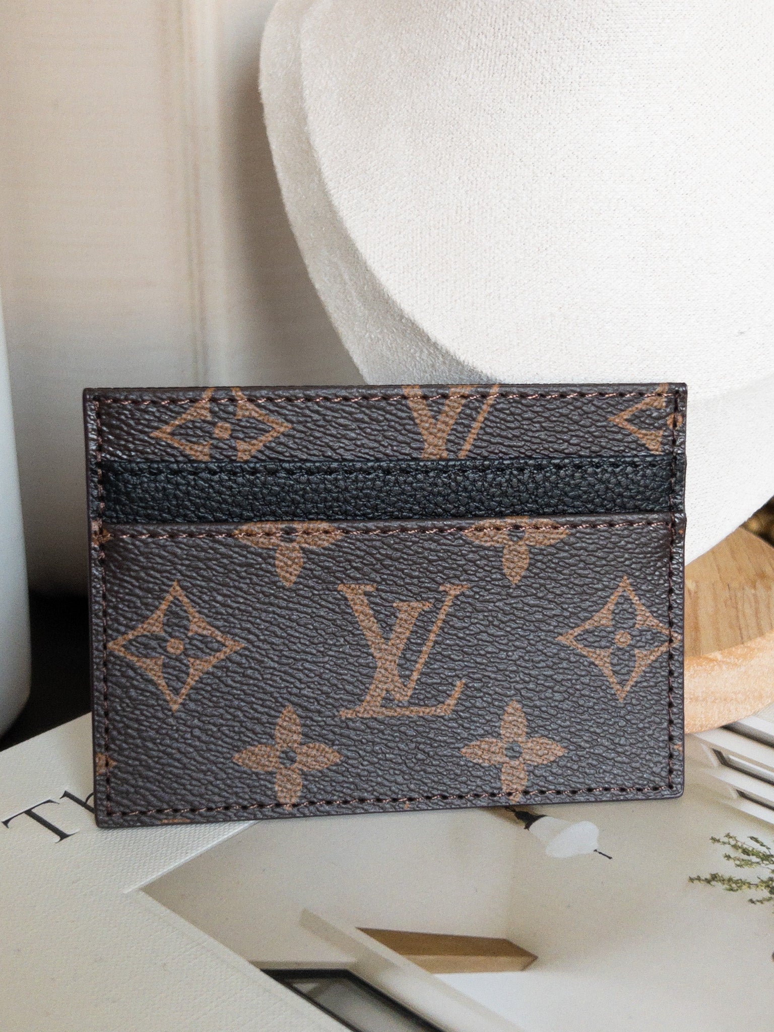 LADY LUV CARD CASE BLACK/BROWN