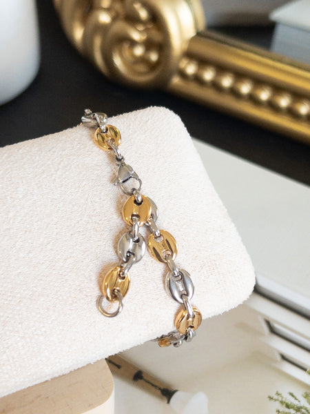 MULTI TONE LINK BRACELET