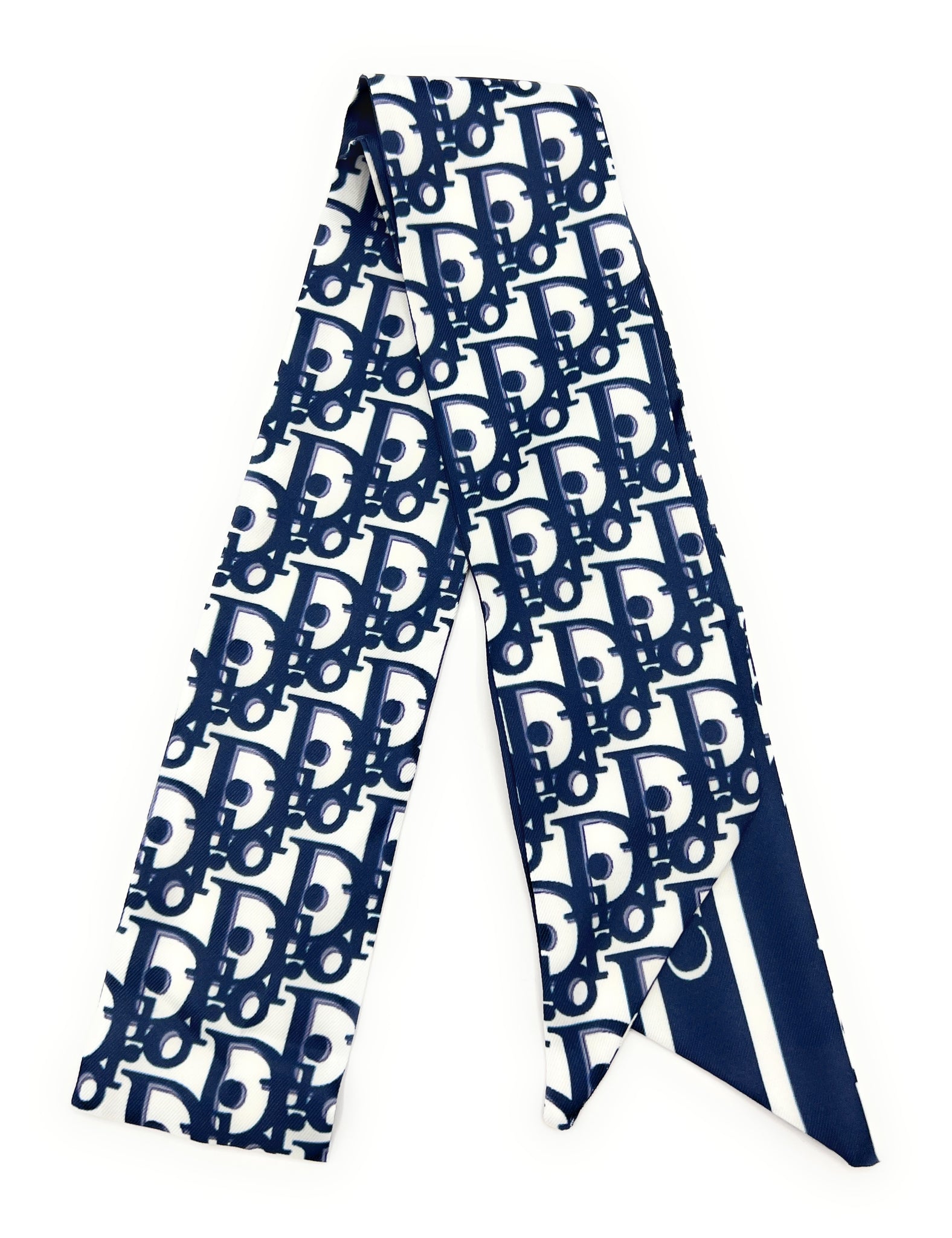 MISS CD SKINNY SCARF - BLUE