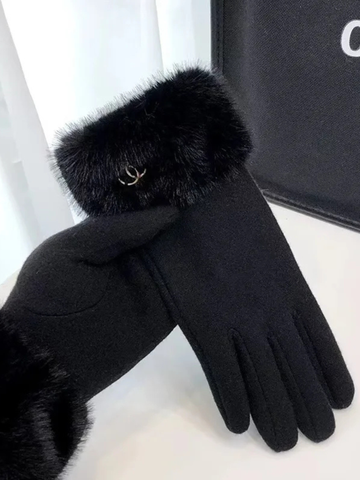PARIS WINTER GLOVES - BLACK