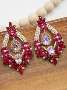 GLAM GIRL EARRINGS - PINK