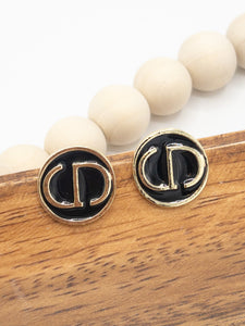 CD STUD EARRINGS