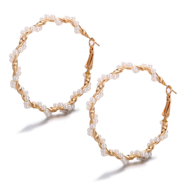 beaded hoops