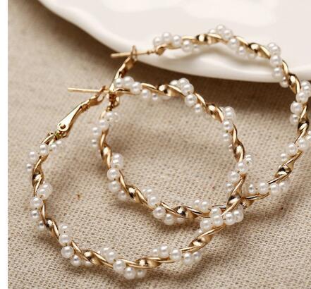 beaded hoops